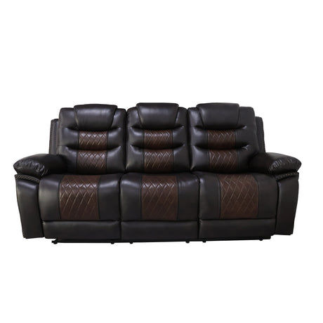 Nikko Sofa W/Pwr Fr-Brown