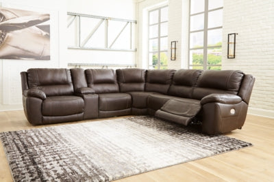 Dunleith Power Reclining Sectional - galleria furniture outlet