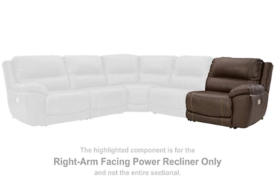 Dunleith Power Reclining Loveseat with Console - galleria furniture outlet