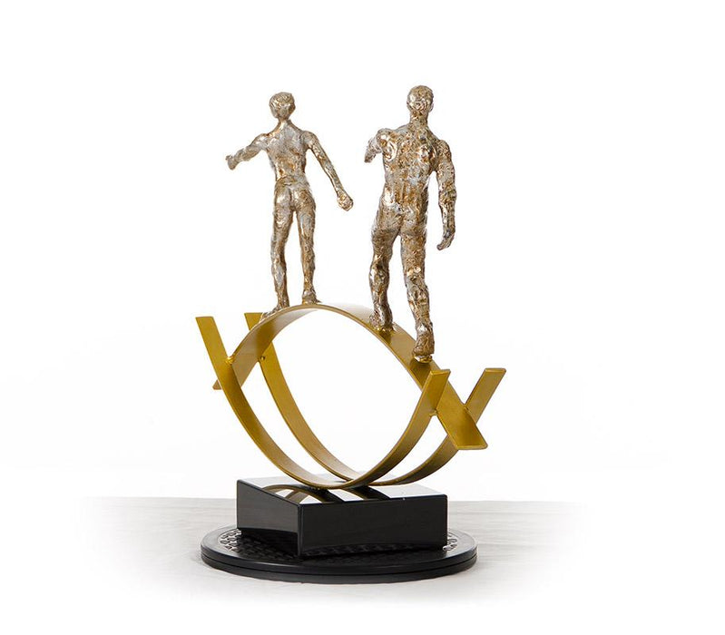 Sz0241 Bronze Acrobats Modern Sculpture