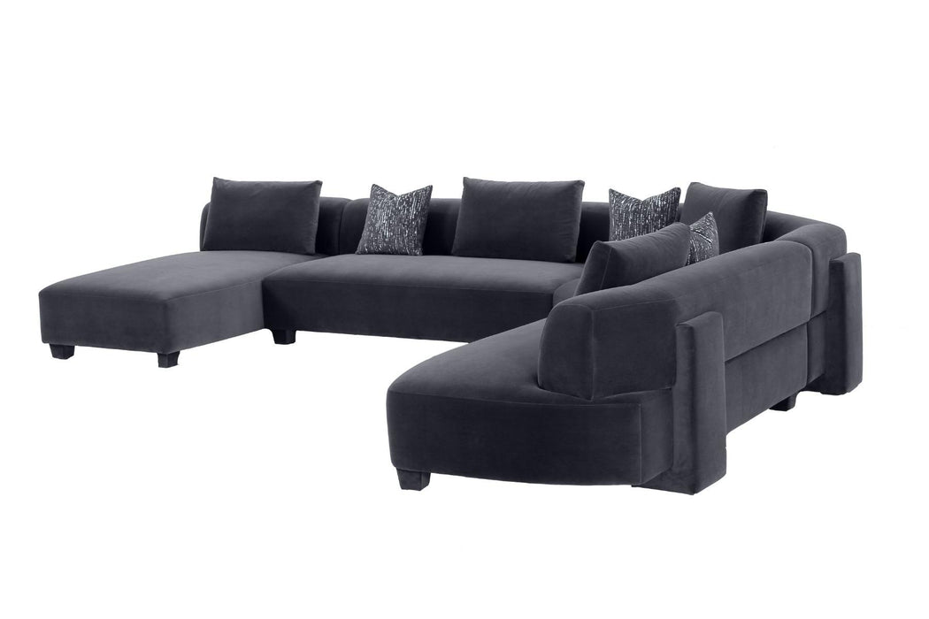 Divani Casa Bayou Contemporary Sectional Sofa