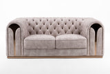 Divani Casa Dosie Transitional Loveseat