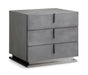 Modrest Buckley Cracked Grey 3 Modern Nightstand image