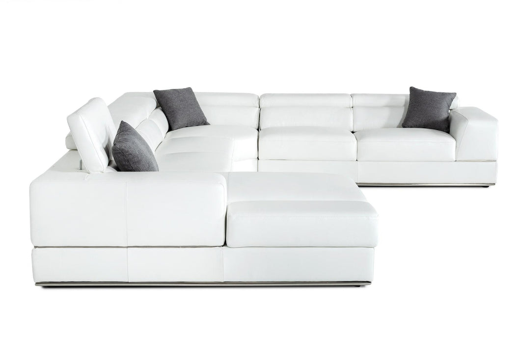 Divani Casa Pella Modern Sectional Sofa