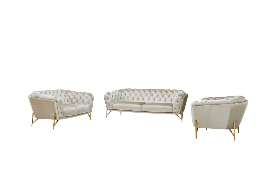 Divani Casa Stella Transitional Sofa Set