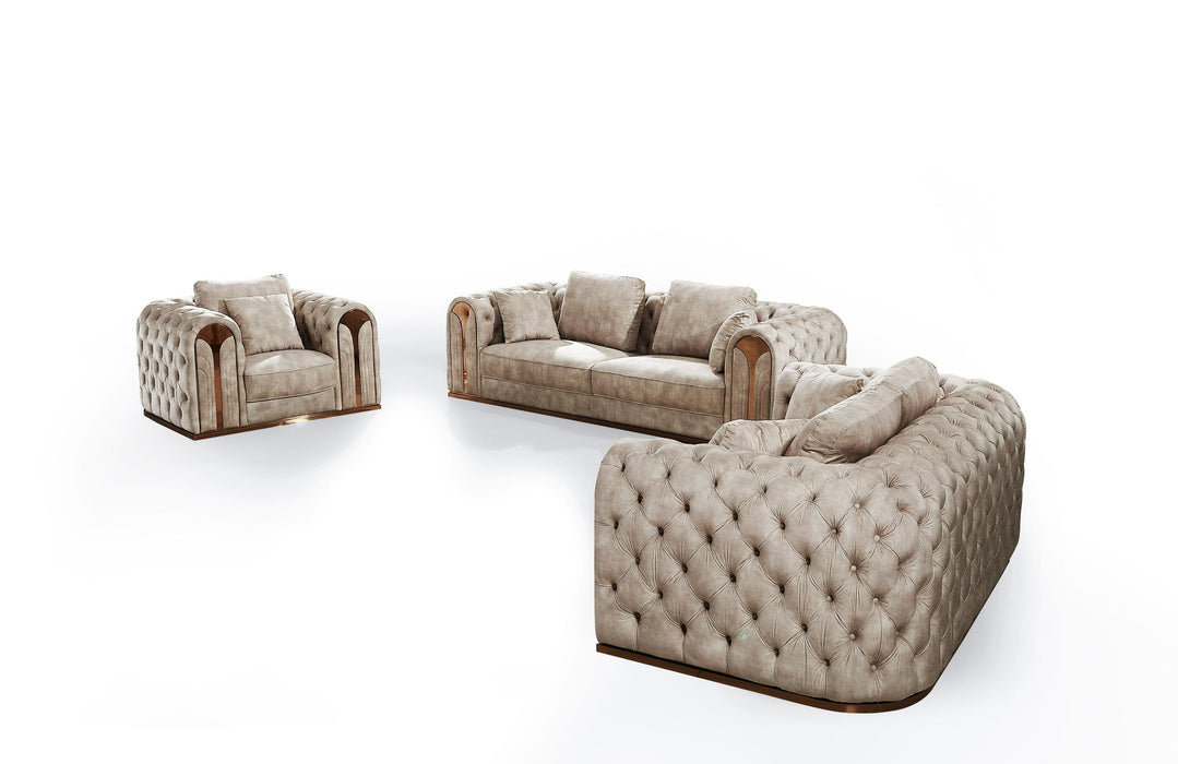 Divani Casa Dosie Transitional Sofa Set image