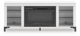 Brollevi 60" TV Stand with Electric Fireplace