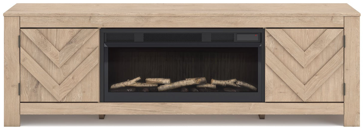 Cayboni 71" TV Stand with Electric Fireplace