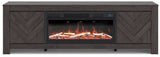 Cayboni 71" TV Stand with Electric Fireplace