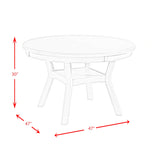 Amherst 5PC Dining Set in Grey-Table & Four Chairs