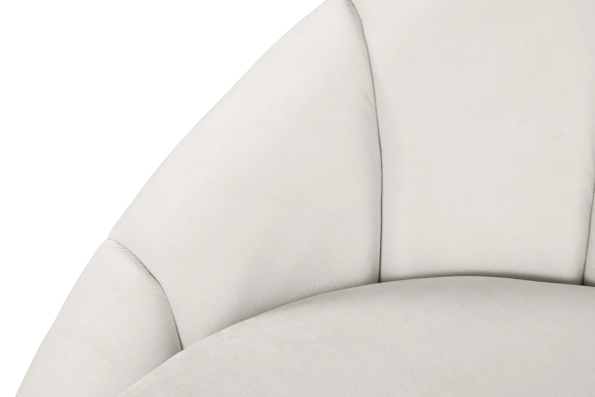 Shelly Cream Velvet Chaise