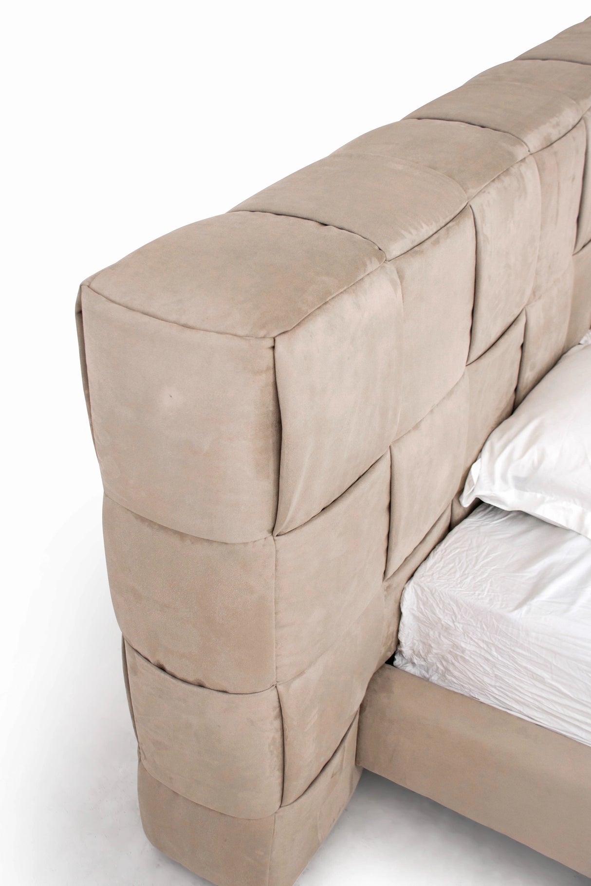 McKamey - Modern Beige Fabric Bed