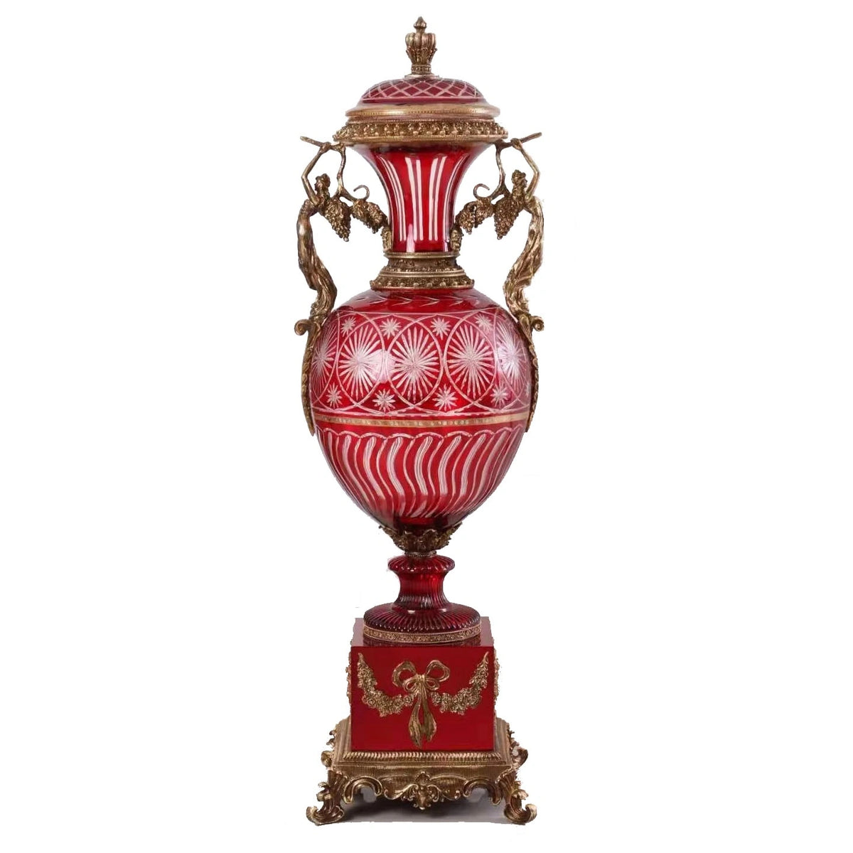 HD-180083 - RUBY PALACE VASE - galleria furniture outlet
