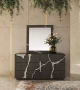 Penrose + Aspen - Modern Beige + Brown Ash 4-Piece Bedroom Set