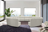 Infinity Cream Velvet 12pc. Modular Sectional