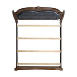 Cadenza UPH Bed with Black PU in Brown