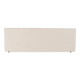 Tyree - Modern Tufted Off-White Fabric Bed
