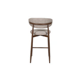 Royce Counter Chair W/Walnut Metal Frame-Toast (2 Per Carton)
