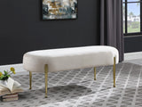 Gia Cream Velvet Bench