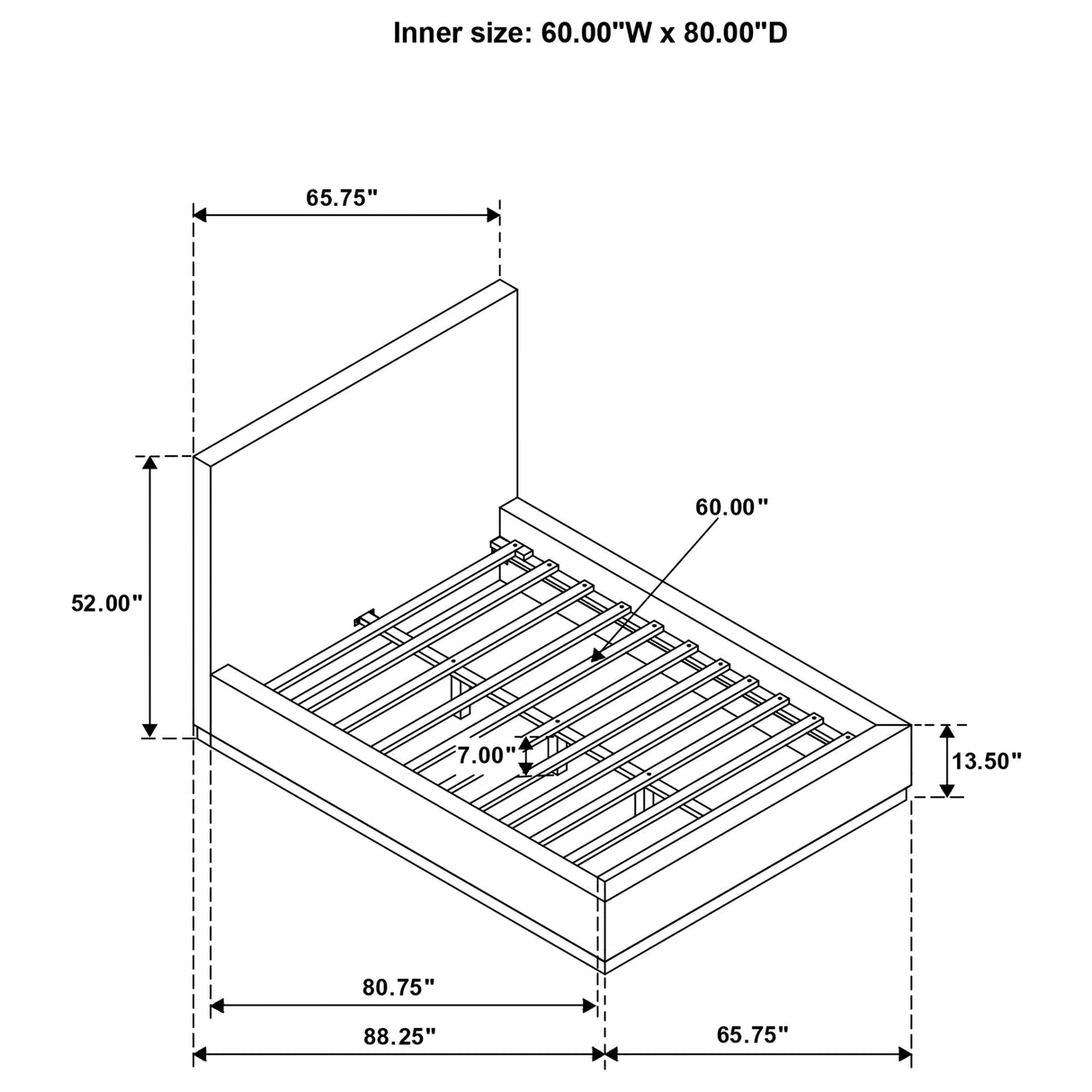 Knox Panel Platform Bed