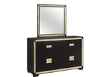 Blake Black/Gold Dresser