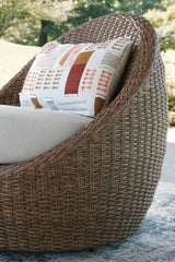 Double Point Outdoor Loveseat/2 Swivel Chairs (Set of 3)