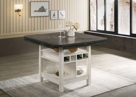 Crown Mark Furniture Conner Counter Height Table in White image