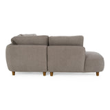 Joslin - Modern Grey Fabric U-Shaped Sectional Sofa