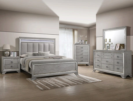 Crown Mark Vail Queen Panel Bed in Grey B7200-Q image