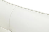 Patrick - Modern White Leather Bed