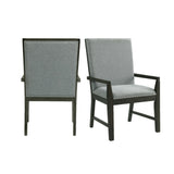 Donovan Upholstery Arm Chair Dark (2 Per Pack)