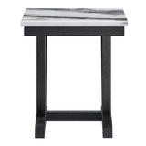 T1319 Blk/Wht End Table