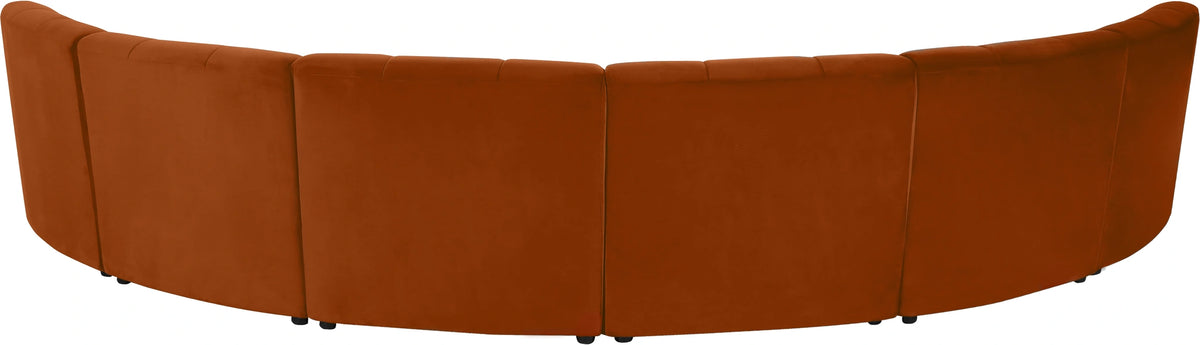 Limitless Cognac Velvet 6pc. Modular Sectional