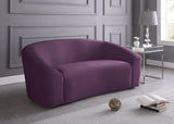 Riley Purple Velvet Loveseat