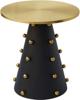 Raven Black / Gold End Table
