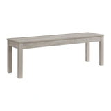 Eleanor Standard Height Dining Set in White-Rectangular Table and Four Chairs