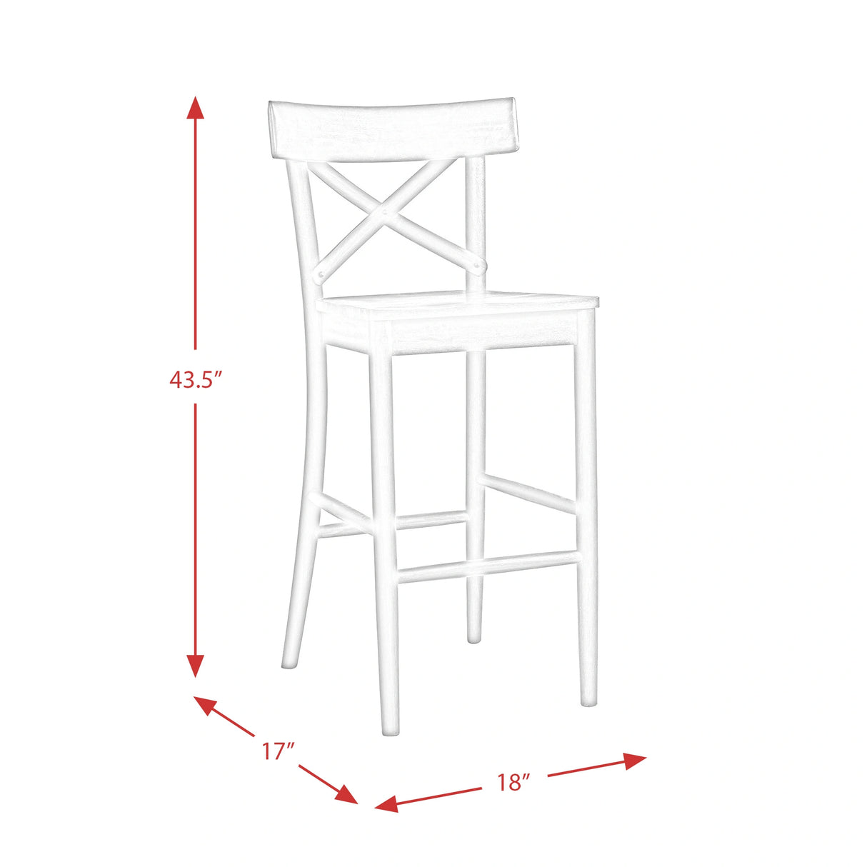 (D210-21C) Coronado- 30'' Barstool- Chocolate