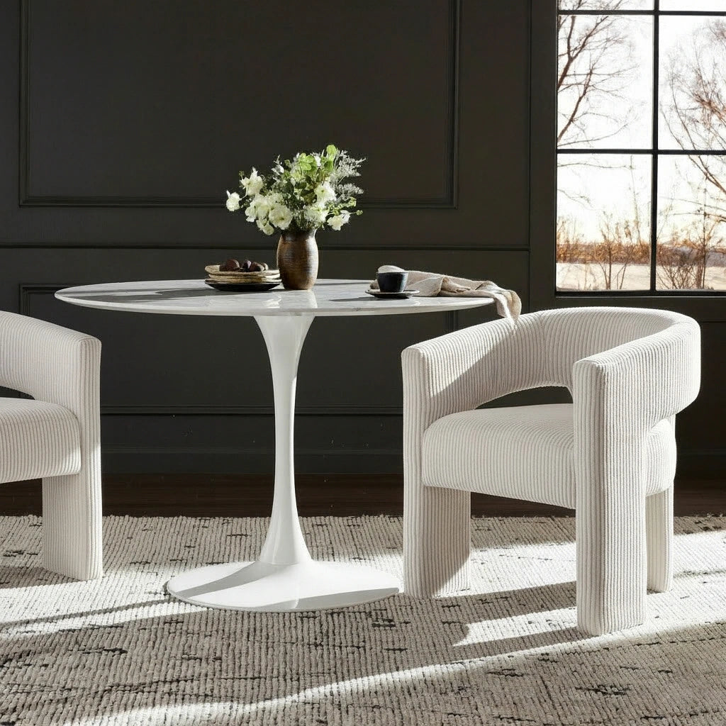 Tulip White Dining Table