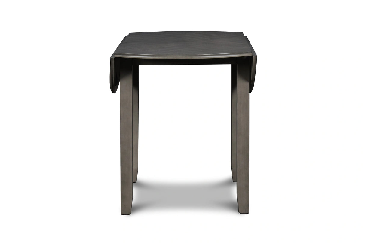 Gia 3 Pc 42" Drop Leaf Dining Table & 2 Chairs-Gray