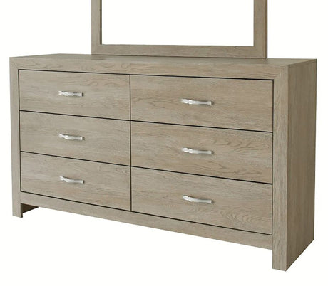 Crown Mark Furniture Jaylen 6 Drawer Dresser in Gray image