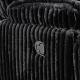 Admiral Loveseat with Console in Masis Black