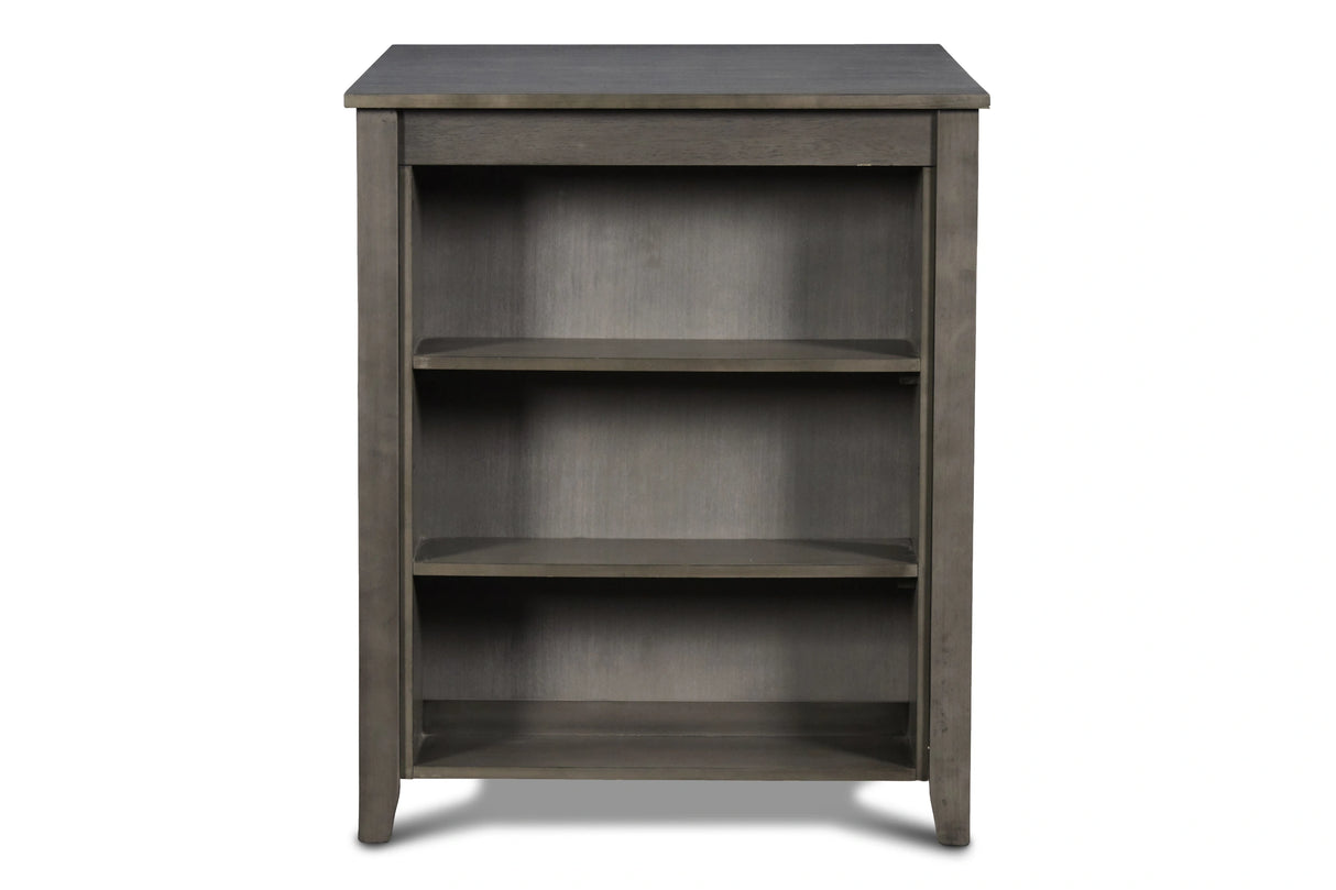 Gia 3 Pc 30" Storage Counter Table & 2 Chairs-Gray