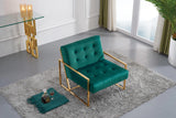 Pierre Green Velvet Accent Chair