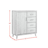 Malibu 4-Drawer Chest in Walnut