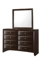 Crown Mark Emily Mirror in Dark Cherry image
