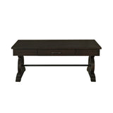 Stone Occasional Coffee Table With Pu Base