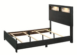 Crown Mark Furniture Cadence King Panel Bed in Black