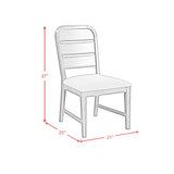 Glinda Side Chair with Light Grey Fabric in Brown (2 Per Carton)