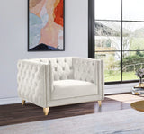 Michelle Cream Velvet Chair