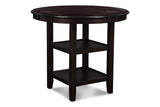 GIA ROUND COUNTER DINING 5 PC SET-EBONY